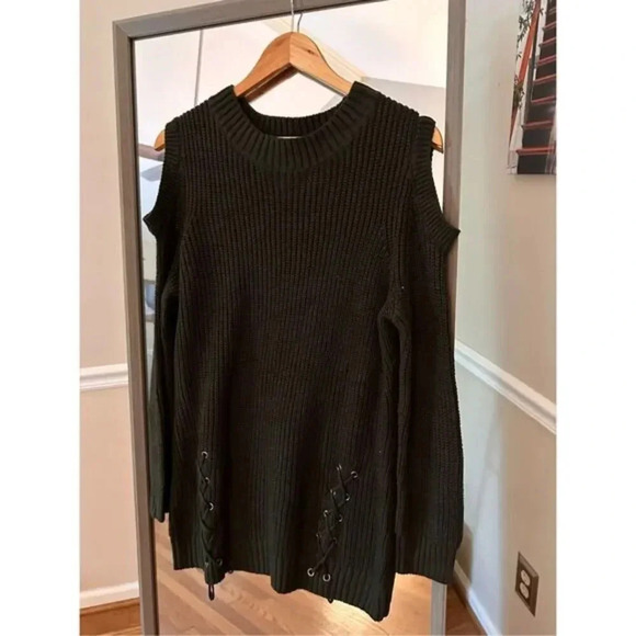 Cavalini Close‎ Knit Sweater Size Large Green - Picture 1 of 3